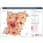 Illustration ODH A1 - Population et densité dans les communes de Mayenne en 2016